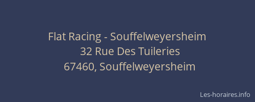 Flat Racing - Souffelweyersheim
