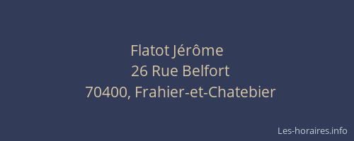 Flatot Jérôme