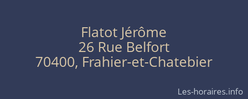 Flatot Jérôme