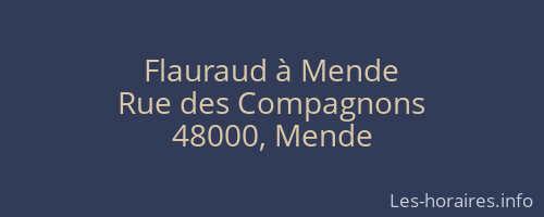 Flauraud à Mende