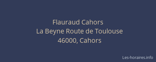 Flauraud Cahors