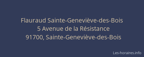 Flauraud Sainte-Geneviève-des-Bois