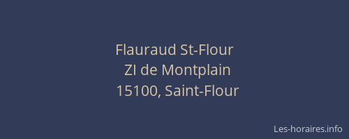 Flauraud St-Flour