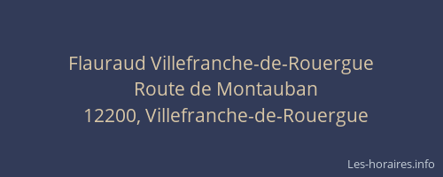 Flauraud Villefranche-de-Rouergue