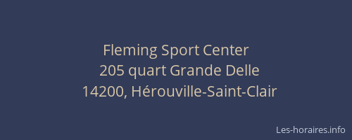 Fleming Sport Center