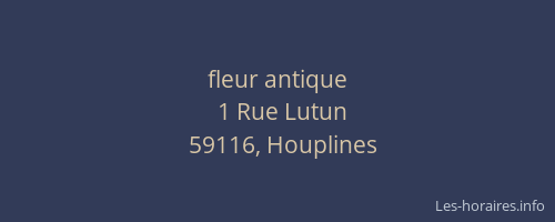 fleur antique