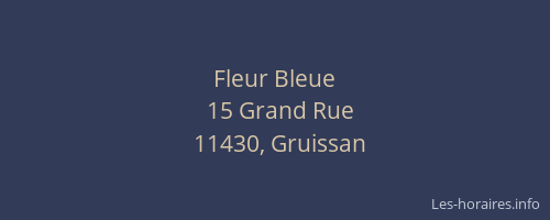 Fleur Bleue