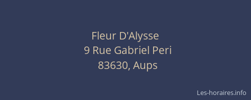 Fleur D'Alysse