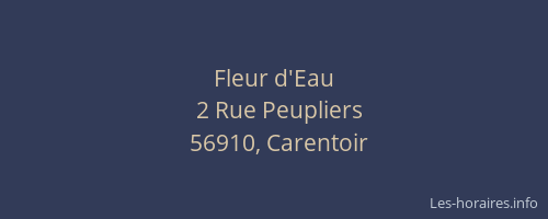 Fleur d'Eau