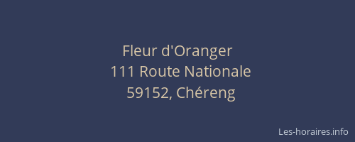 Fleur d'Oranger