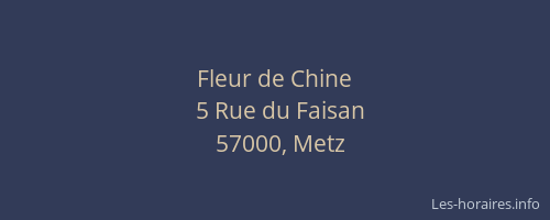 Fleur de Chine