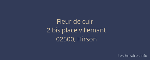 Fleur de cuir