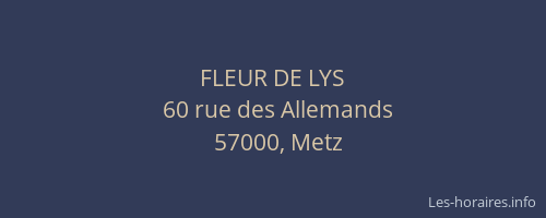 FLEUR DE LYS