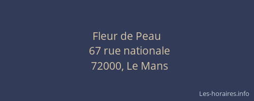 Fleur de Peau