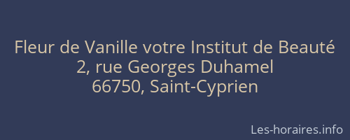 Fleur de Vanille votre Institut de Beauté