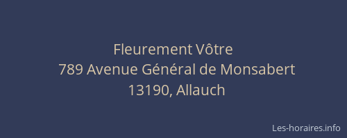 Fleurement Vôtre