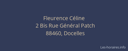 Fleurence C&eacute;line