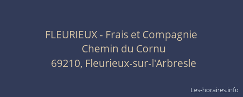 FLEURIEUX - Frais et Compagnie