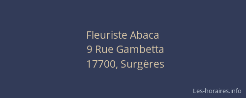 Fleuriste Abaca