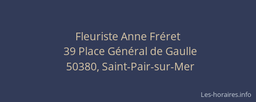 Fleuriste Anne Fréret