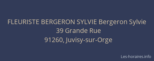 FLEURISTE BERGERON SYLVIE Bergeron Sylvie