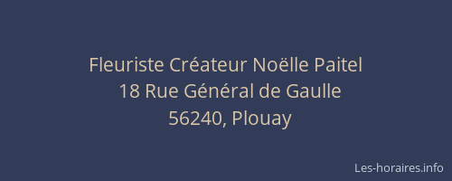 Fleuriste Cr&eacute;ateur No&euml;lle Paitel