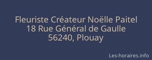 Fleuriste Créateur Noëlle Paitel