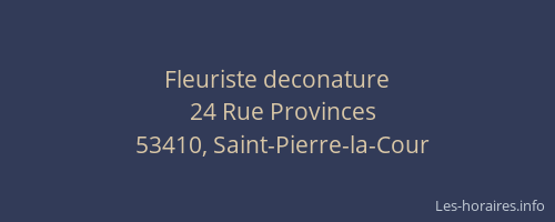 Fleuriste deconature