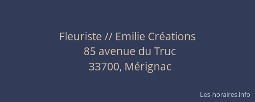 Fleuriste // Emilie Créations