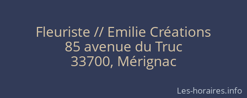 Fleuriste // Emilie Créations