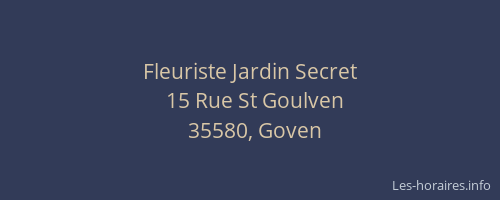 Fleuriste Jardin Secret