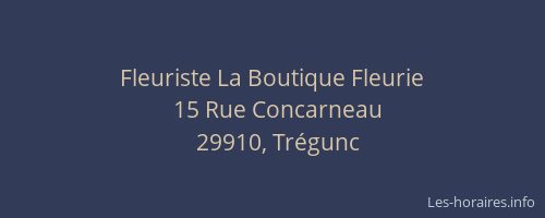 Fleuriste La Boutique Fleurie