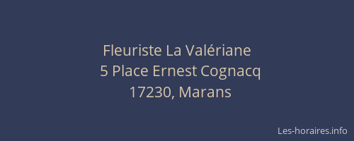 Fleuriste La Val&eacute;riane