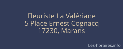 Fleuriste La Valériane