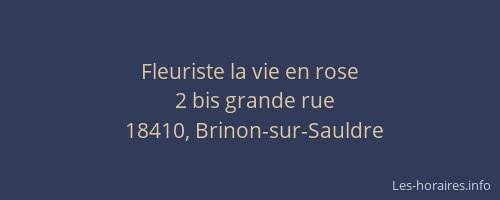 Fleuriste la vie en rose