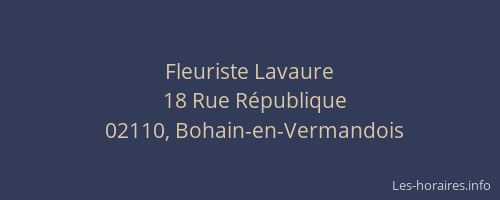 Fleuriste Lavaure