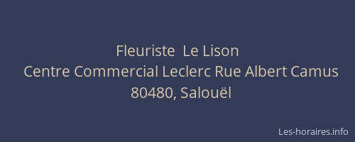 Fleuriste  Le Lison