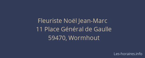 Fleuriste Noël Jean-Marc