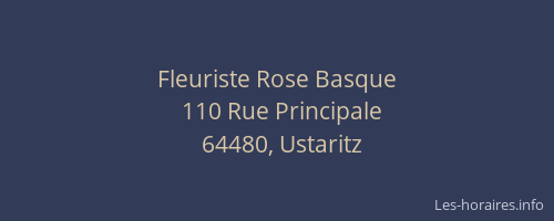 Fleuriste Rose Basque