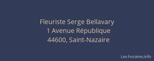 Fleuriste Serge Bellavary