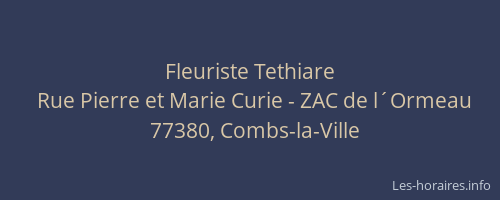 Fleuriste Tethiare