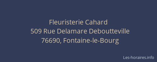 Fleuristerie Cahard