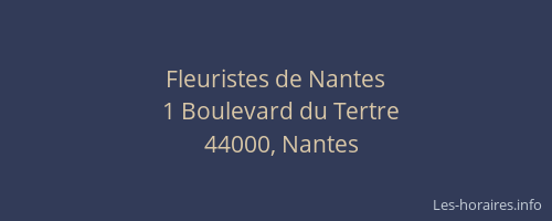 Fleuristes de Nantes