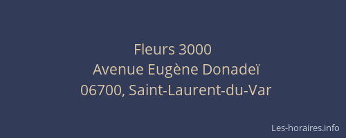 Fleurs 3000