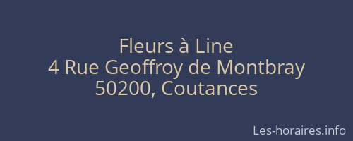 Fleurs à Line