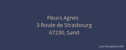 Fleurs Agnes