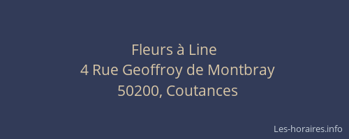 Fleurs &agrave; Line