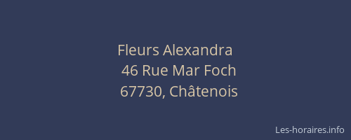 Fleurs Alexandra