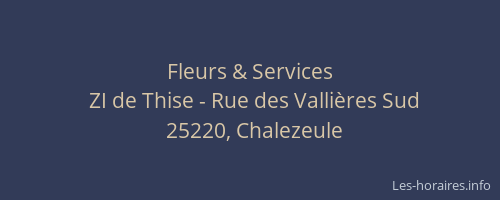 Fleurs & Services