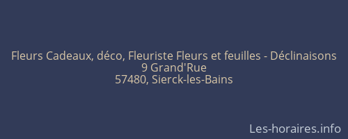 Fleurs Cadeaux, déco, Fleuriste Fleurs et feuilles - Déclinaisons